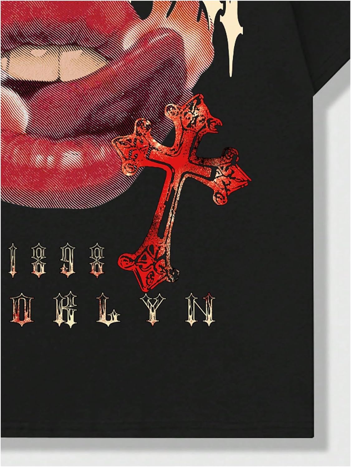 SOLY HUX Men's Y2k Graphic Tees Goth Vintage T Shirt Short Sleeve Crew Neck Streetwear Summer Tops - Image 3