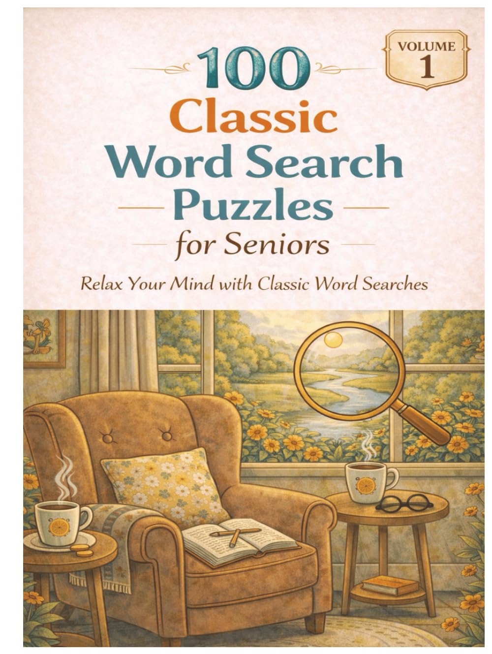 100 Classic Word Search Puzzles for Seniors: A Beautiful Large-Print Word Search Collection for Relaxation and Quiet Moments
