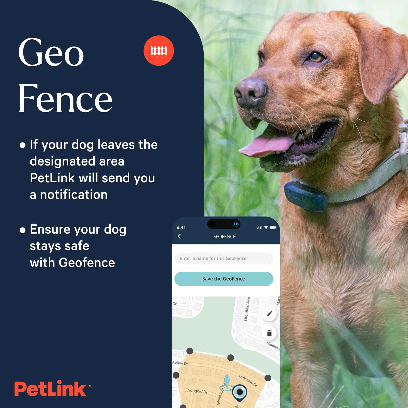 PetLink GPS Dog Tracker - Real-time Pet Tracker Collar - Waterproof Dog GPS Tracker with Virtual Fence - image 6