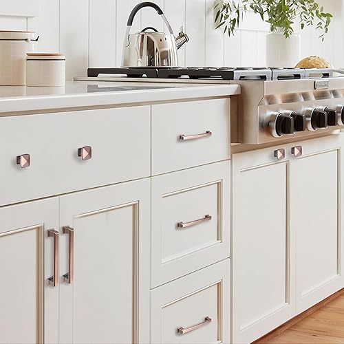 Miniatura 4 de Tiradores de gabinete de cobre antiguo de 7-12 pulgadas paquete de 20 aleación de zinc vintage moderna, manijas de cobre para gabinetes de cocina y