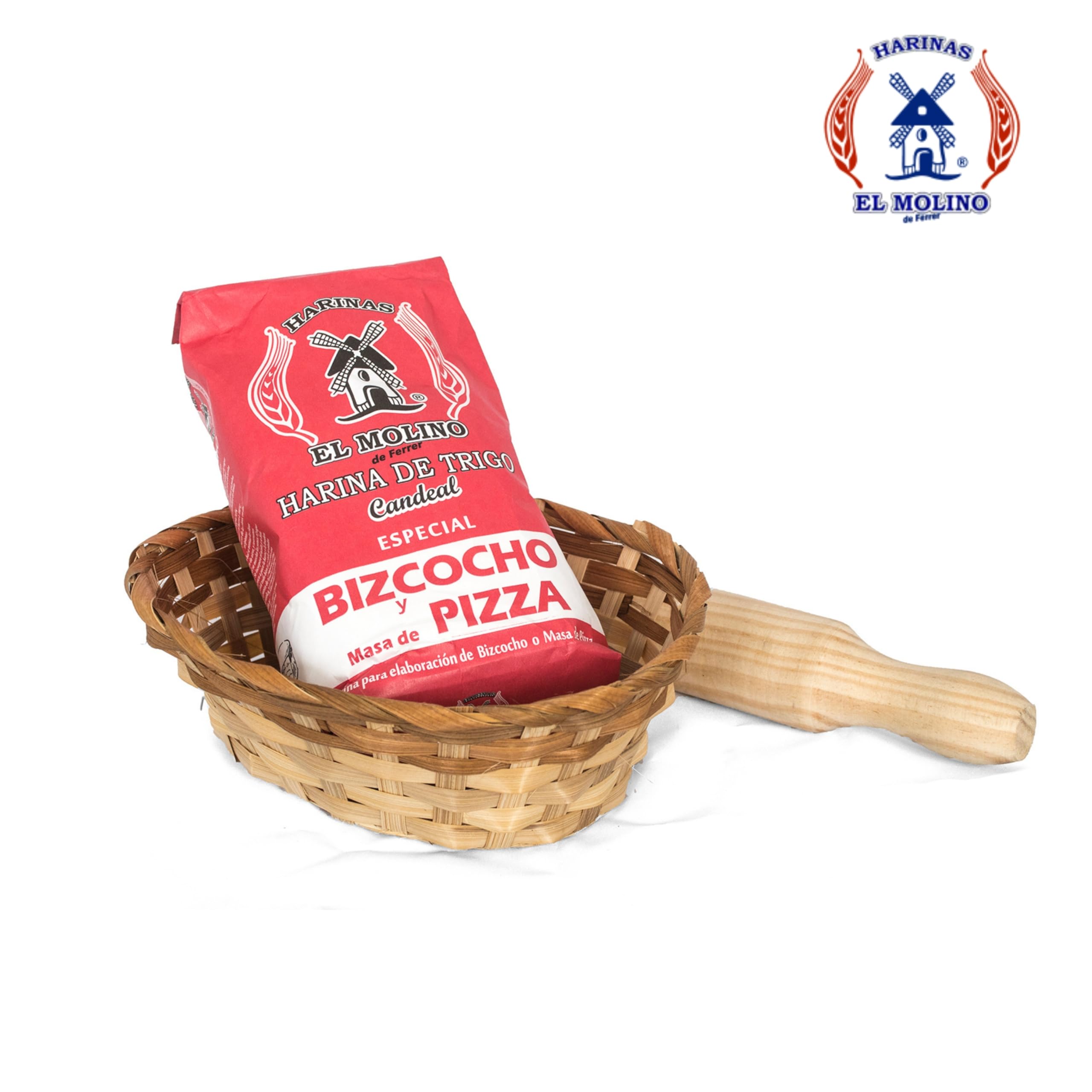 Harina Candeal de Trigo · El Molino Molida a Piedra · Bolsa 2Kg · Pan y Repostería