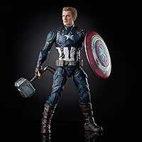 Vista 4 de Marvel Legends Captain America Worthy Avengers Endgame Walmart Exclusive