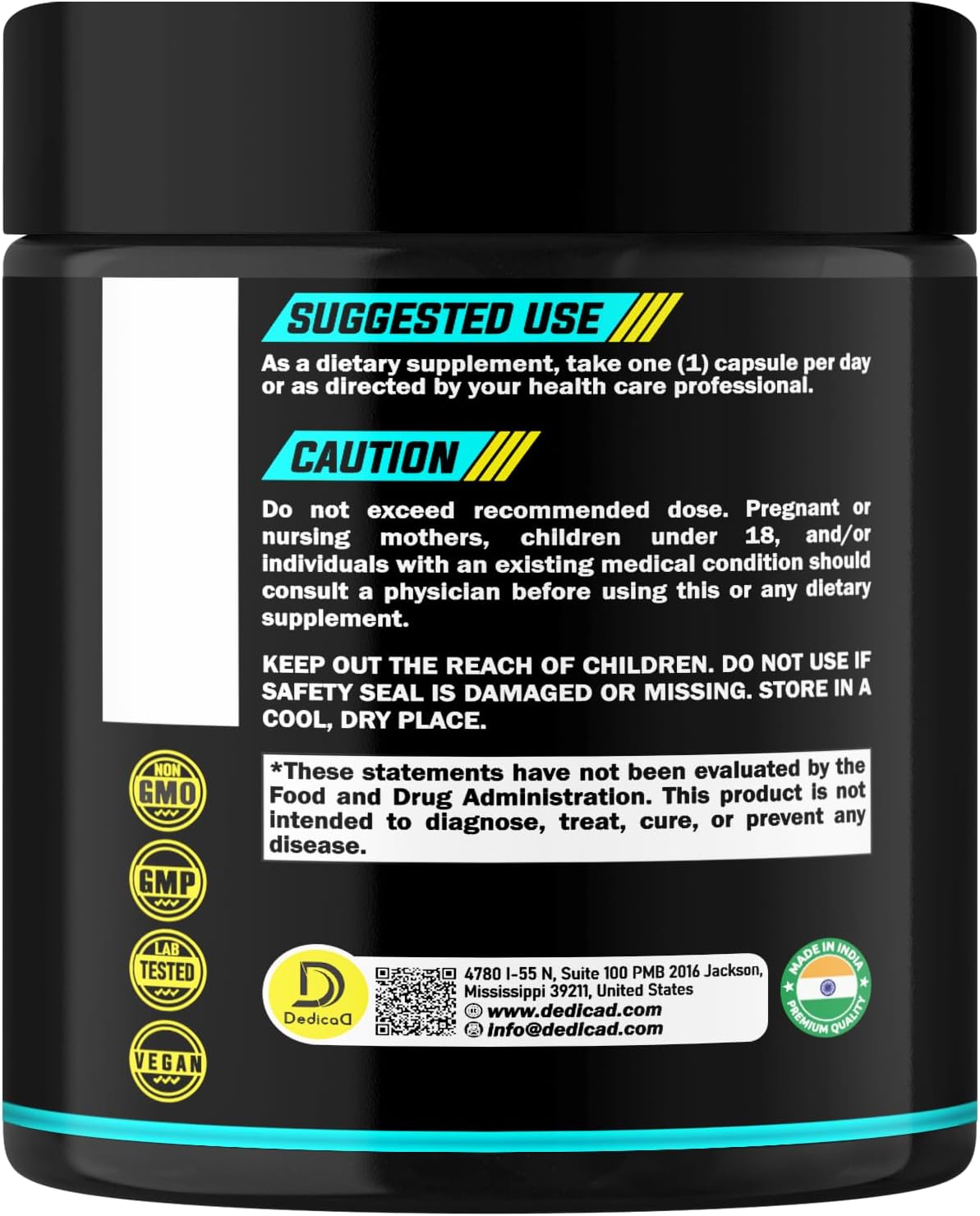 DEDICAD 4-in-1 Nattokinase 2000 Fu, Turmeric, Bromelain, Serrapeptase - Spike Protein Detox - Body Balance, Circulation Health & Immune System - 120 Capsules 4-Month Supply
