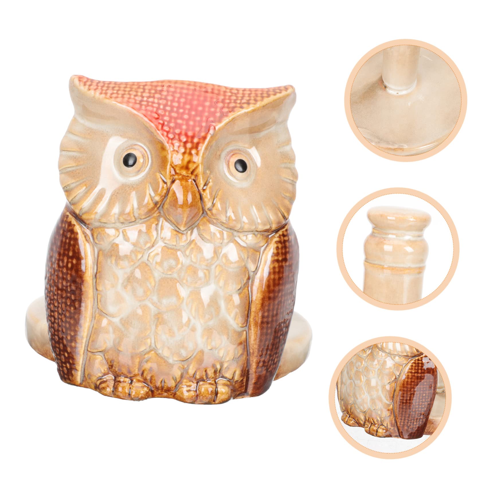Mipcase Portarotolo Carta Igienica Creativo Ceramica Forma Organizzatore e Ufficio Design Elegante e Facile Stabile con Base Antiscivolo