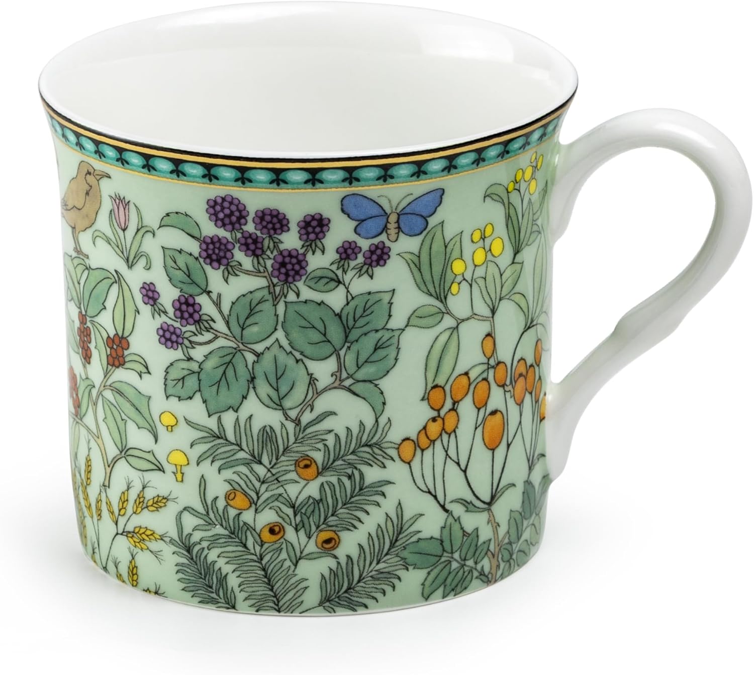 Grace Teaware Bone China Morris English Heritage Floral Coffee Tea Mugs 10-Ounce (4 Assorted Patterns) (Set of 4), Multicolor - Image 5