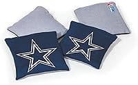 Wild Sports Dallas Cowboys NFL Dual-Sided Cornhole Bags - 4 Pack Regulation Size Premium Toss Bags for Tailgating