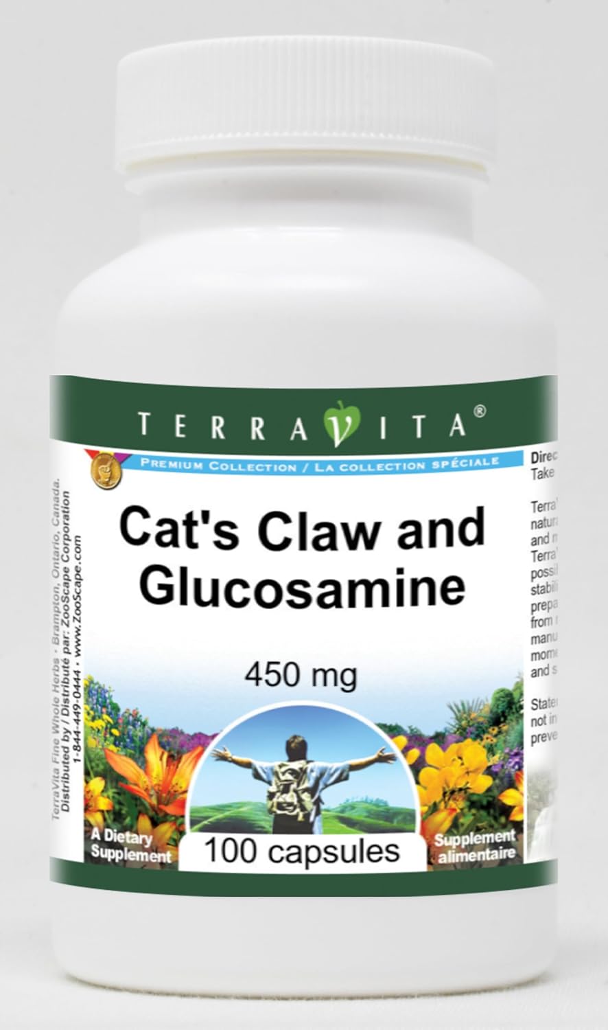 Cat's Claw and Glucosamine - 450 mg (100 Capsules, ZIN: 511964) - 3 Pack