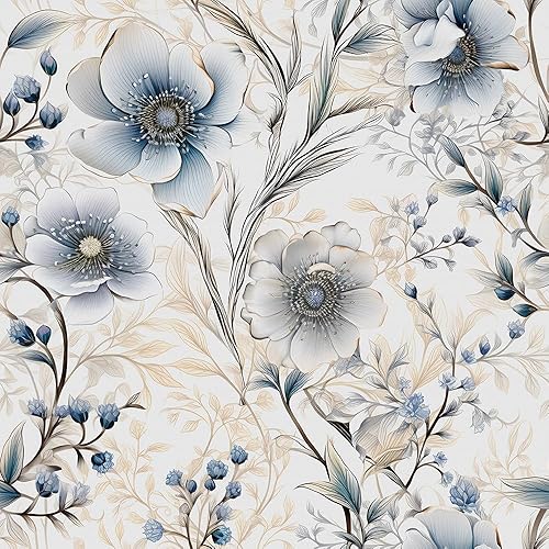 BEETAL Papel tapiz autoadhesivo con diseño de hongos y calavera en blanco y negro, papel de contacto moderno para despegar y despegar, autoadhesivo,