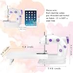 Sewing Machine for Beginners with Extension Table, Adjustable 2-Speed 2-Thread Mini Sewing Machine, Portable Electric Maquina de Coser with Foot Pedal, Perfect for DIY, Ideal Gift for Kids and Adults