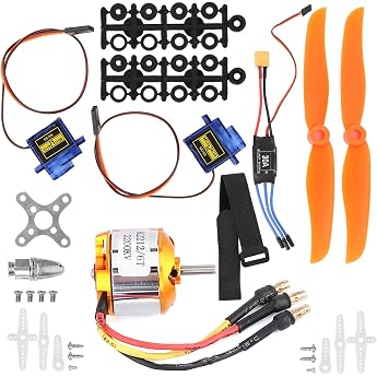 RC Remote Control Aeroplane 2212 Kv2200 Motor 6035 Propeller Servo 30A Esc Xt60 Set Brushless Motor and Esc RC Aeroplane Motor
