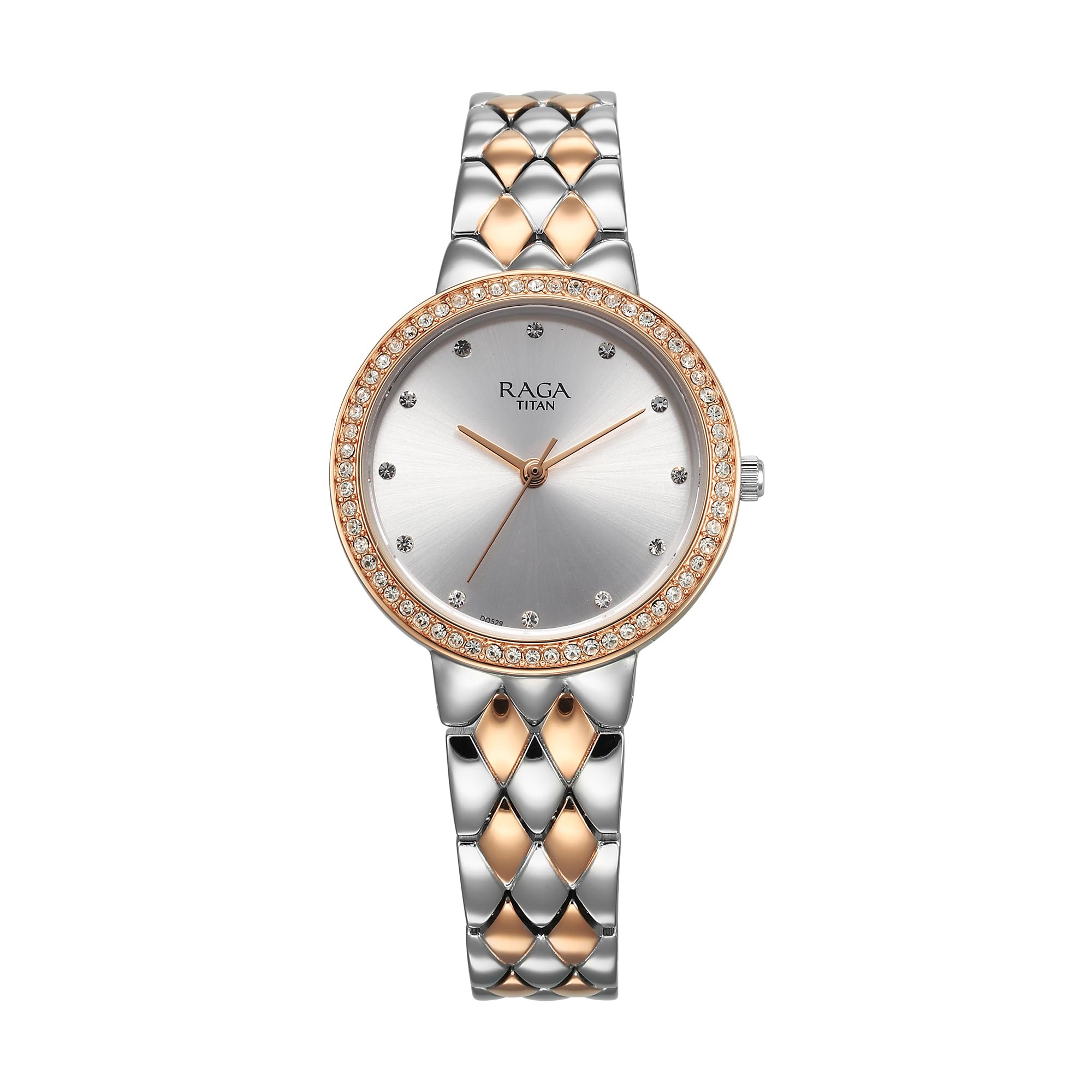 Titan Raga Showstopper Quartz Analog Silver Dial Metal Strap Watch for Women-NS95282KM01 (B0CVTYW67B) Amazon Price History, Amazon Price Tracker