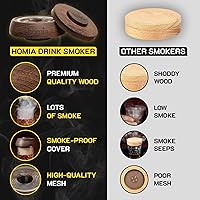 Vista 2 de Kit de Ahumador para Cócteles con Astillas de Madera - Madera de Calidad Premium - Ahumador de Bar de Madera para Cócteles - Cócteles al