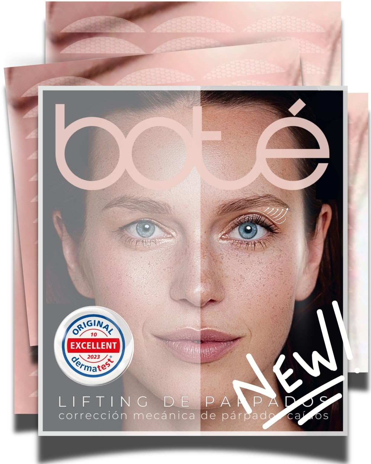 BOTÉ Parpados caidos invisibles 144 XL - Cinta/Parches transparente para levantar/elevador pegatinas - Invisible Double Eyelid Stickers Lifting Tape