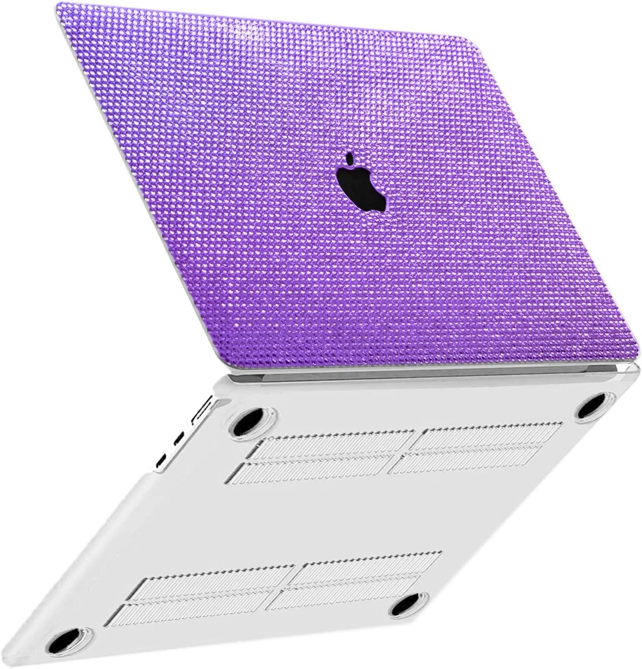 Bling Rhinestone Case Compatible with MacBook Pro 15 Inch 2019 2018 2017 2016 Release (Model:A1990 A1707),Glitter Sparkle Diamond Case Fashion Luxury Shiny Crystal Hard Shell for Women Girls