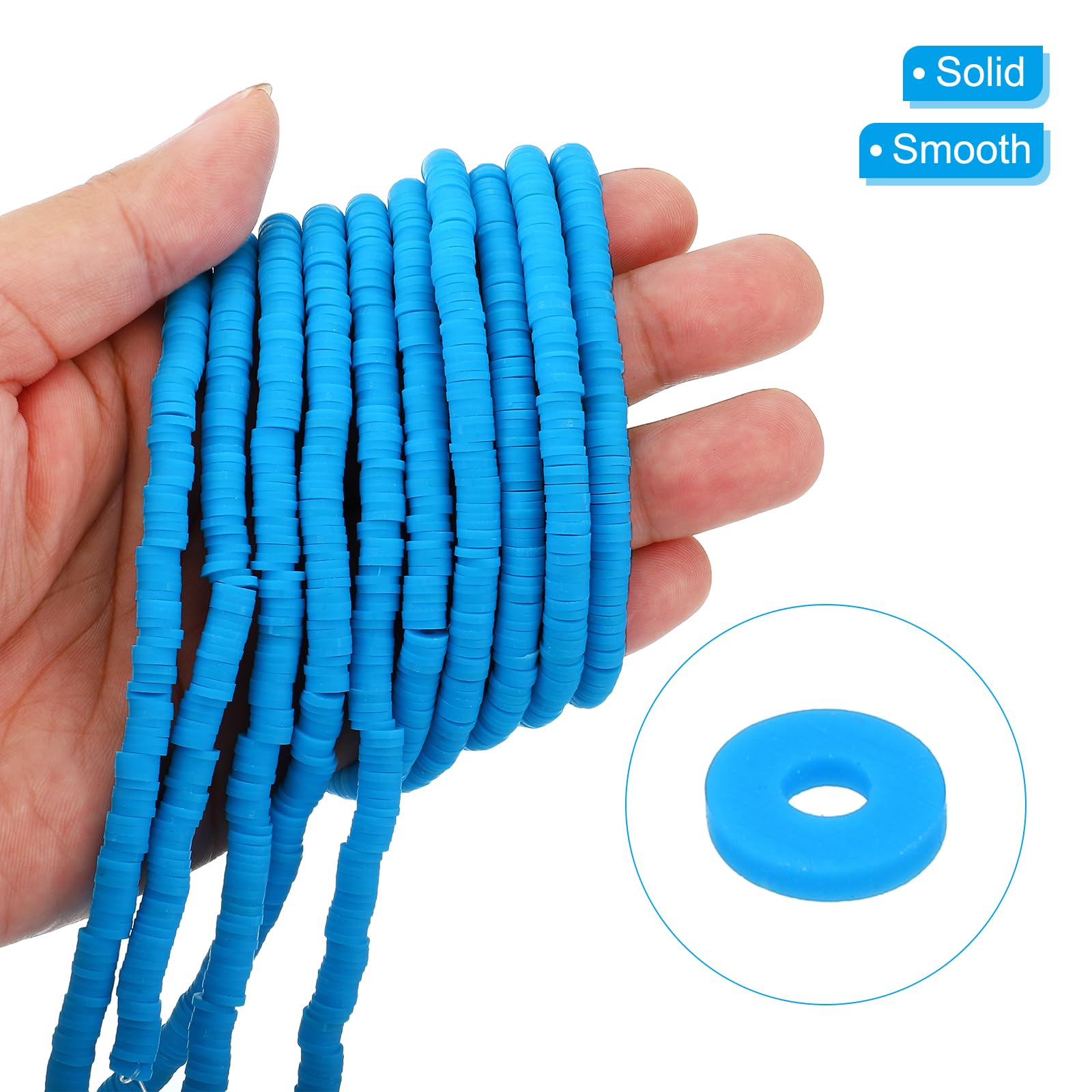 PATIKIL 6mm Polymer Clay Beads Spacer - Image 3