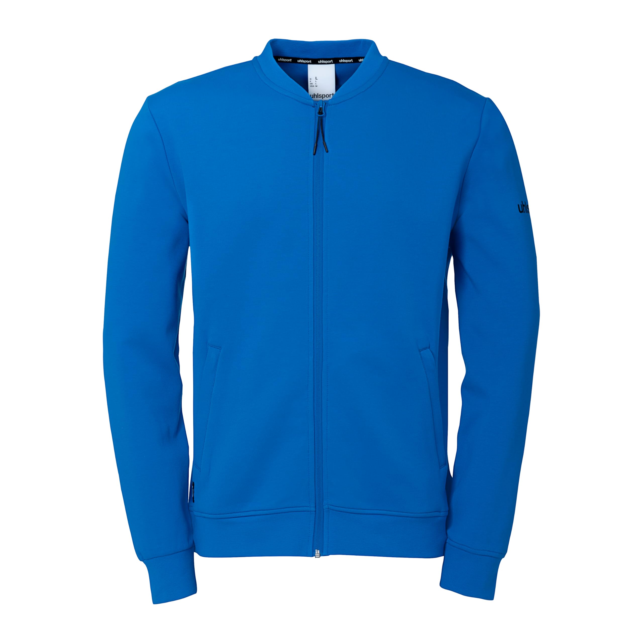 uhlsport ID College Jacket Vest for Men Going Out Jacket Sweat Jacket Sweatshirt without Hood for Men, Women and Children, azure blue, XXXL