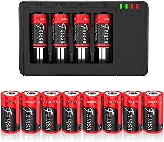 Rechargeable Battery for Arlo Cameras（8 Packs） 3.7V 800mAh 123 Batteries with Charging Station Compatible Arlo MS3130 VMC3030 VMK3200 VMS3330 3430 3530