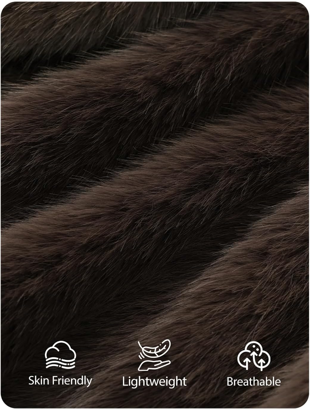 ZESICA Women's 2026 Winter Faux Fur Coats Fluffy Cropped Jacket Long Sleeve Shaggy Outerwear Fall Clothes with Pockets - Image 6