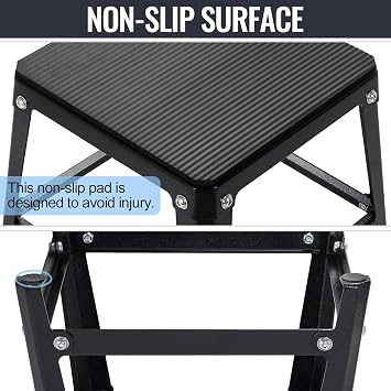 Plyometric Platform Box, Plyometric Box Jump Set for Home Gym Training, Crossfit, Conditioning, Strength Training (12/18/24/30 Inch)