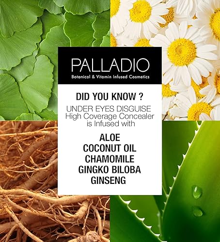 Miniatura 7 de Palladio Corrector de cobertura completa - Fórmula cremosa para rostro y debajo de los ojos, disfraza ojeras, manchas, líneas finas, unifica el tono