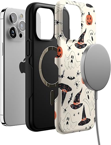 Vista 457 de Casely Funda para iPhone 15 Pro Jardín Secreto Flores mixtas Funda atrevida Compatible con MagSafe y botón de acción Jardín Secreto Floral