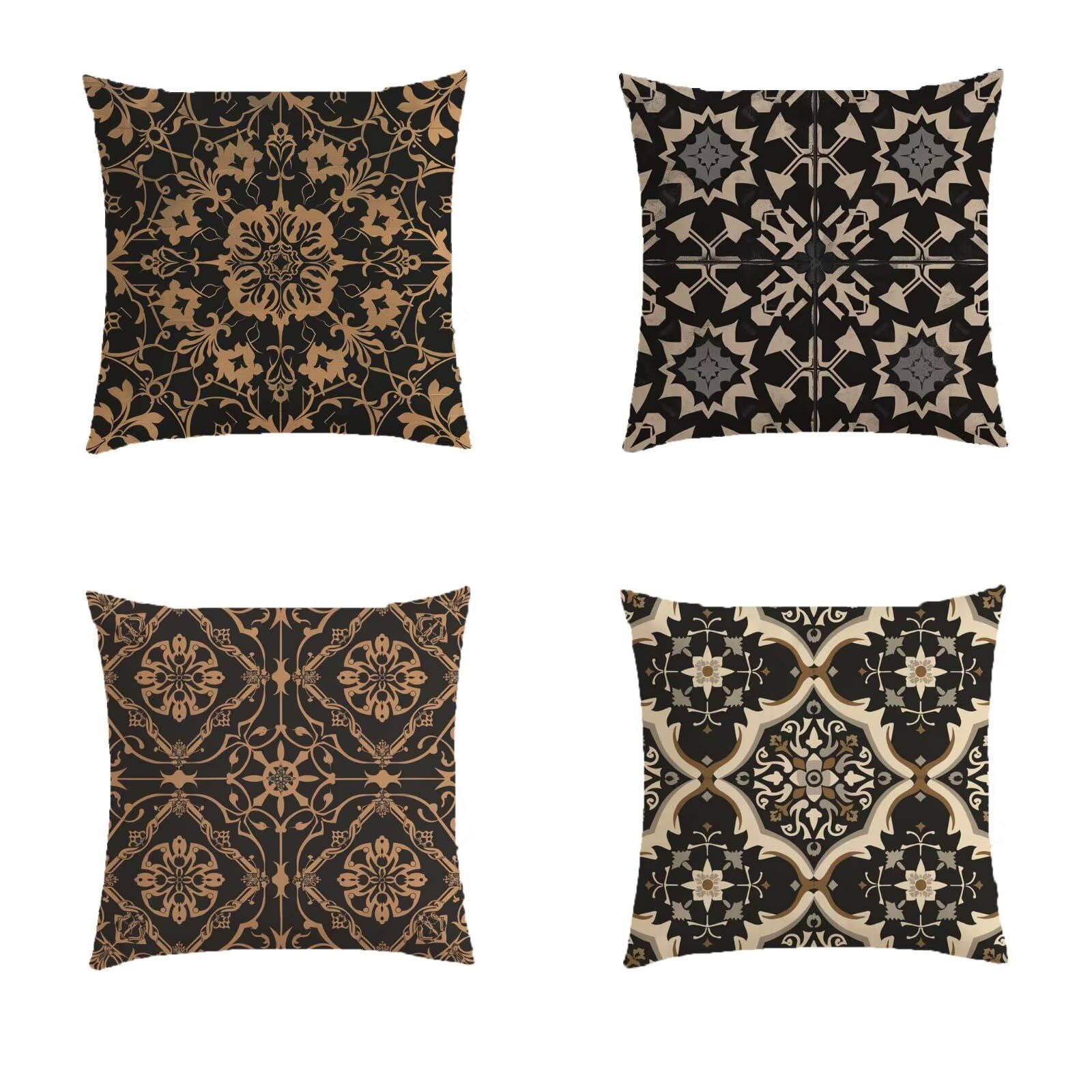 Housse de coussin 70x70 extérieur bohème pour sublimer votre salon de jardin