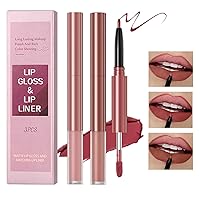 Vista 1 de 3 lápices labiales líquidos mate, lápiz labial mate, lápiz labial impermeable, manchas de labios de larga duración, juego de regalo de brillo
