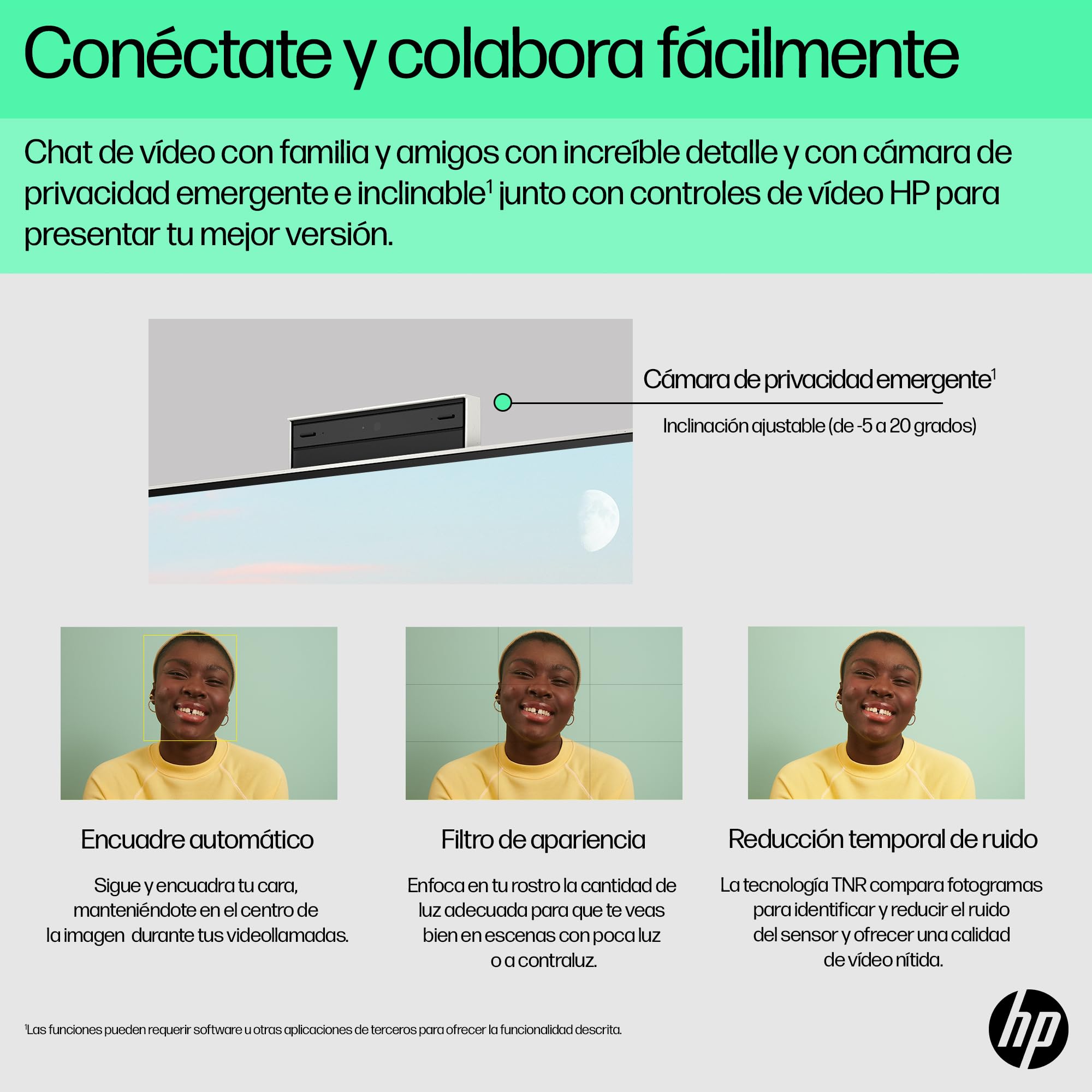 HP All-in-One 27-cr0110ns, PC Todo en Uno 27” FHD, Intel Core i5-1334U, 16GB RAM, 1TB SSD, Intel Iris Xe, Cámara HD, Wi-Fi, Teclado y Ratón Inalámbricos, Sin Sistema operativo, QWERTY Español