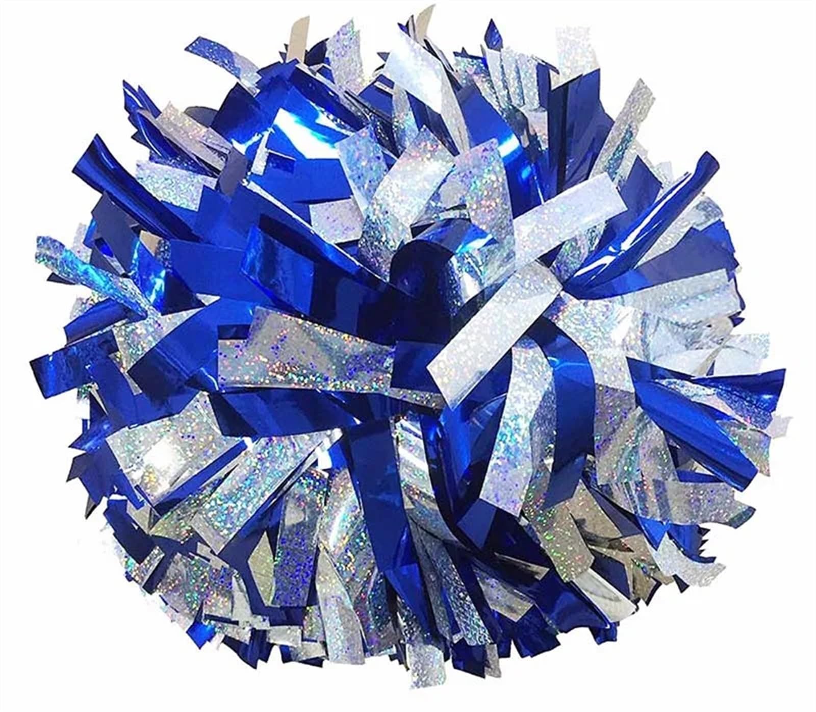 ZWCSHUU Cheerleader Pom Poms 6 Inch Shiny Color Cheer Pom Poms For Team Practice(Color3)
