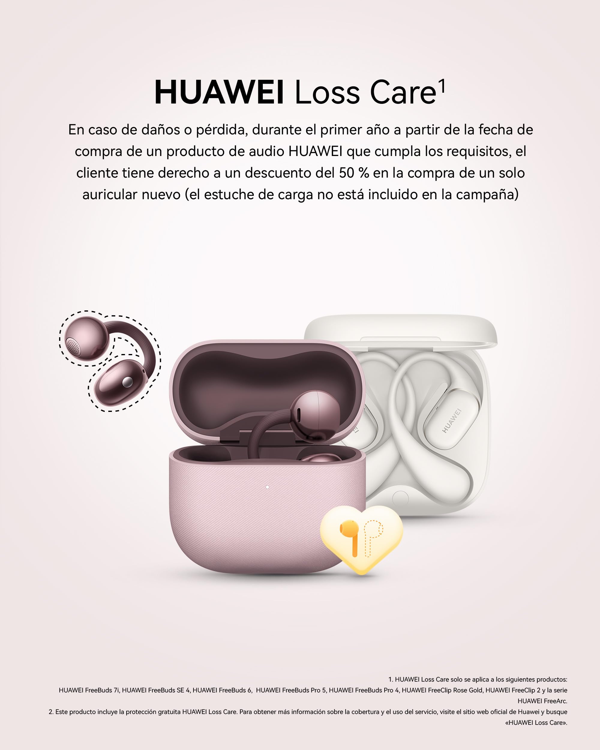 HUAWEI FreeArc Auriculares Open-Ear, Inalámbricos Bluetooth, Resistencia al Agua IP57, 28 Horas, Auriculares Deportivos con iOS, Android o Windows, Negro