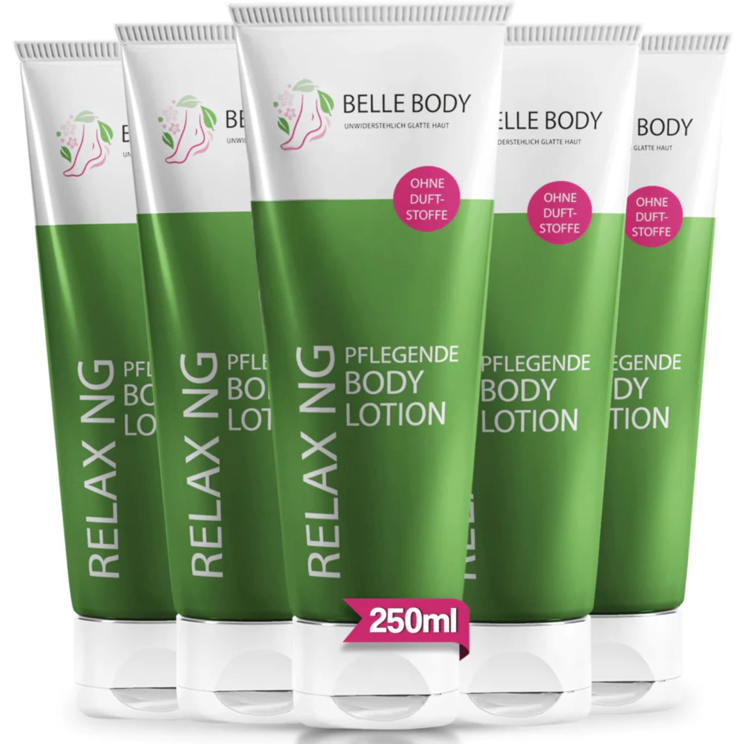 Belle Body Körperlotion - Feuchtigkeitscreme nach Rasur & Haarentfernung | Intensive Hautpflege mit Shea Butter & Panthenol – Beruhigende Bodylotion für trockene & empfindliche Haut - 250ml