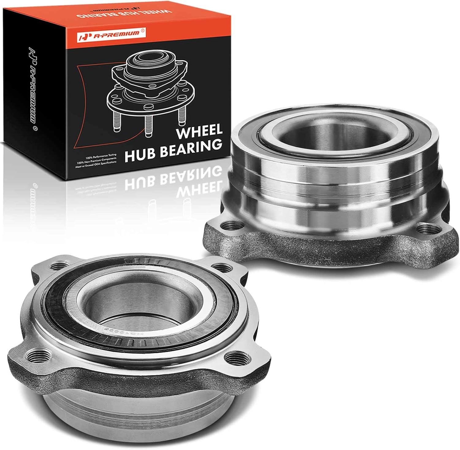 A-Premium 2 x Rear Wheel Bearing Compatible with BMW 525i 525xi 528i 528i xDrive 528xi 530i 530xi 535i 535i xDrive 535xi 540i 545i 550i 550i GT xDrive M5