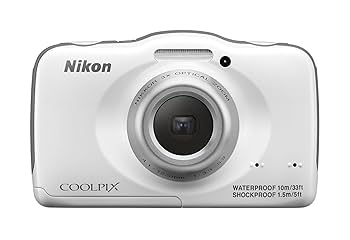 Nikon COOLPIX S33 ホワイト 防水・耐衝撃 Amazon.com : Nikon COOLPIX S33 Waterproof Digital Camera
