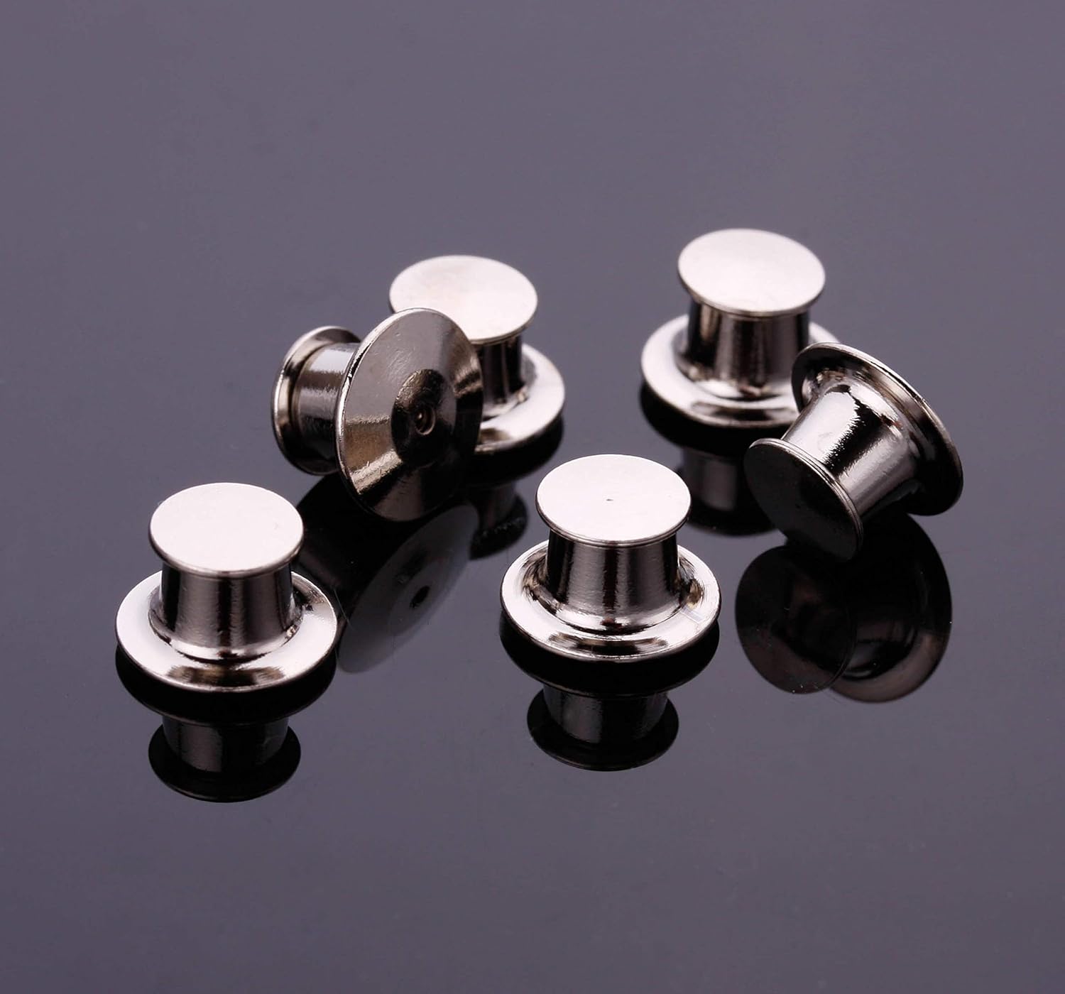 Pin Locks (42 Count) Pin Keepers - Spring Loaded Pinkeepers with Storage Case - Biker Pin Locks- Disney Pin Locks - Veteran Owned Company