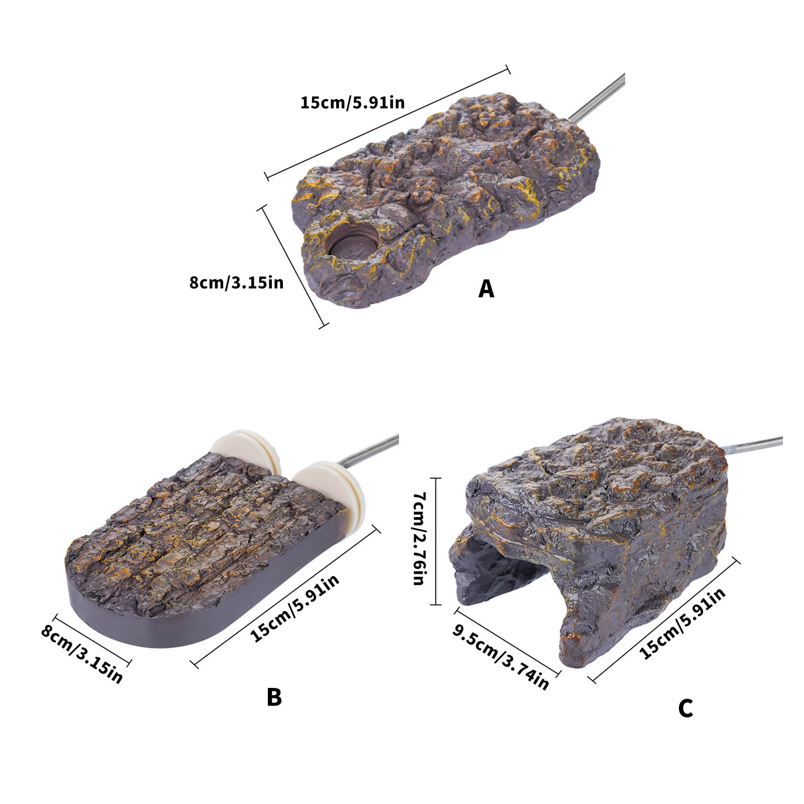 Perchoir pour cage à oiseaux avec capacité de chauffage pour plus de confort - Station chauffante pour oiseaux ou reptiles - Plateforme antidérapante