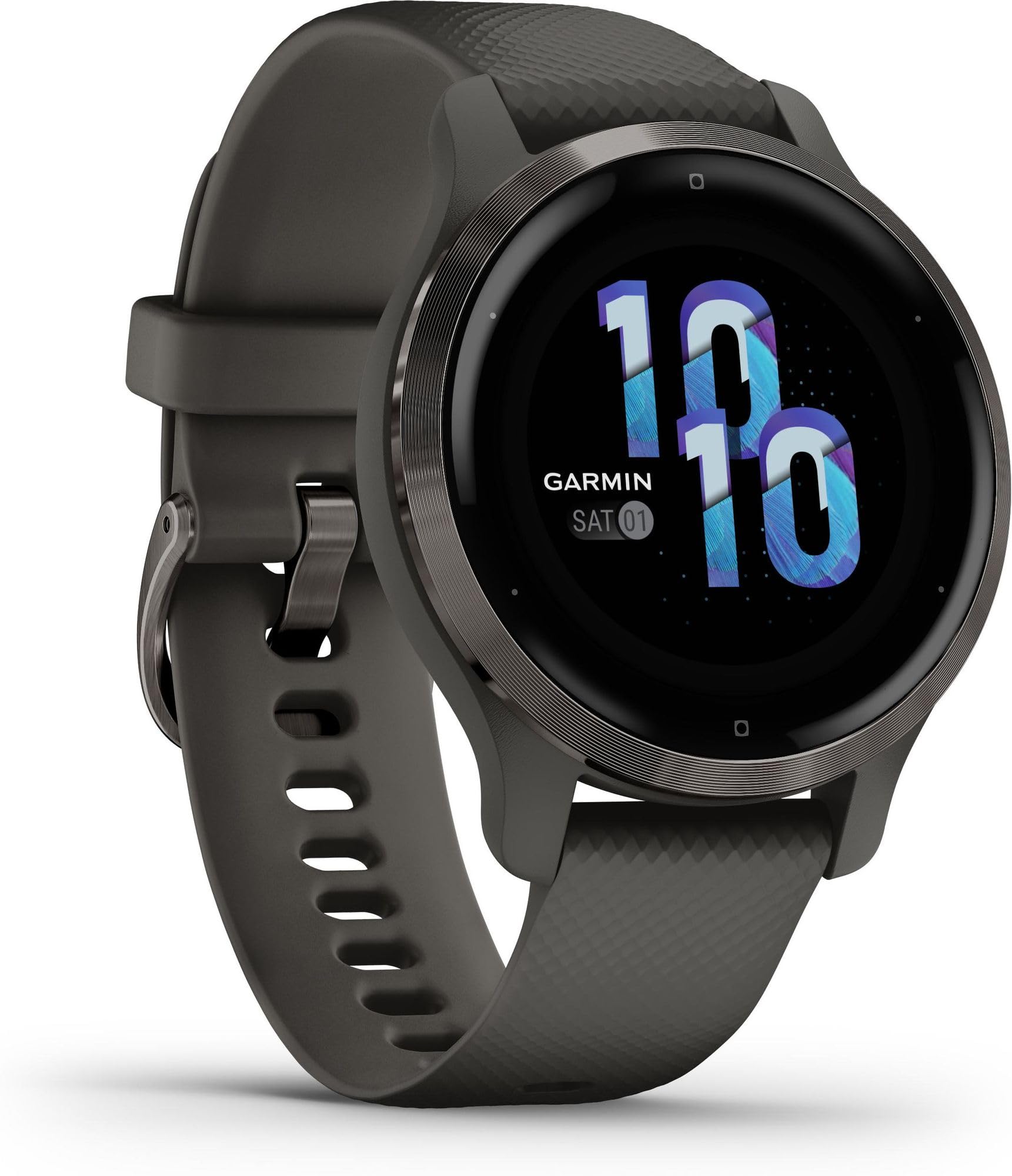 Garmin Venu 2S Reloj inteligente con GPS, música y deportes, Gris Pizarra