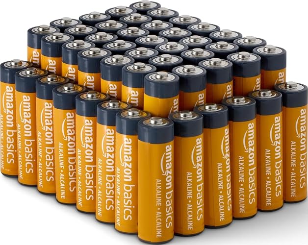 Amazon Basics 48-Pack AA Alkaline High-Performance Batteries, 1.5 Volt, 10-Year Shelf Life, Long-lasting, No Leakage