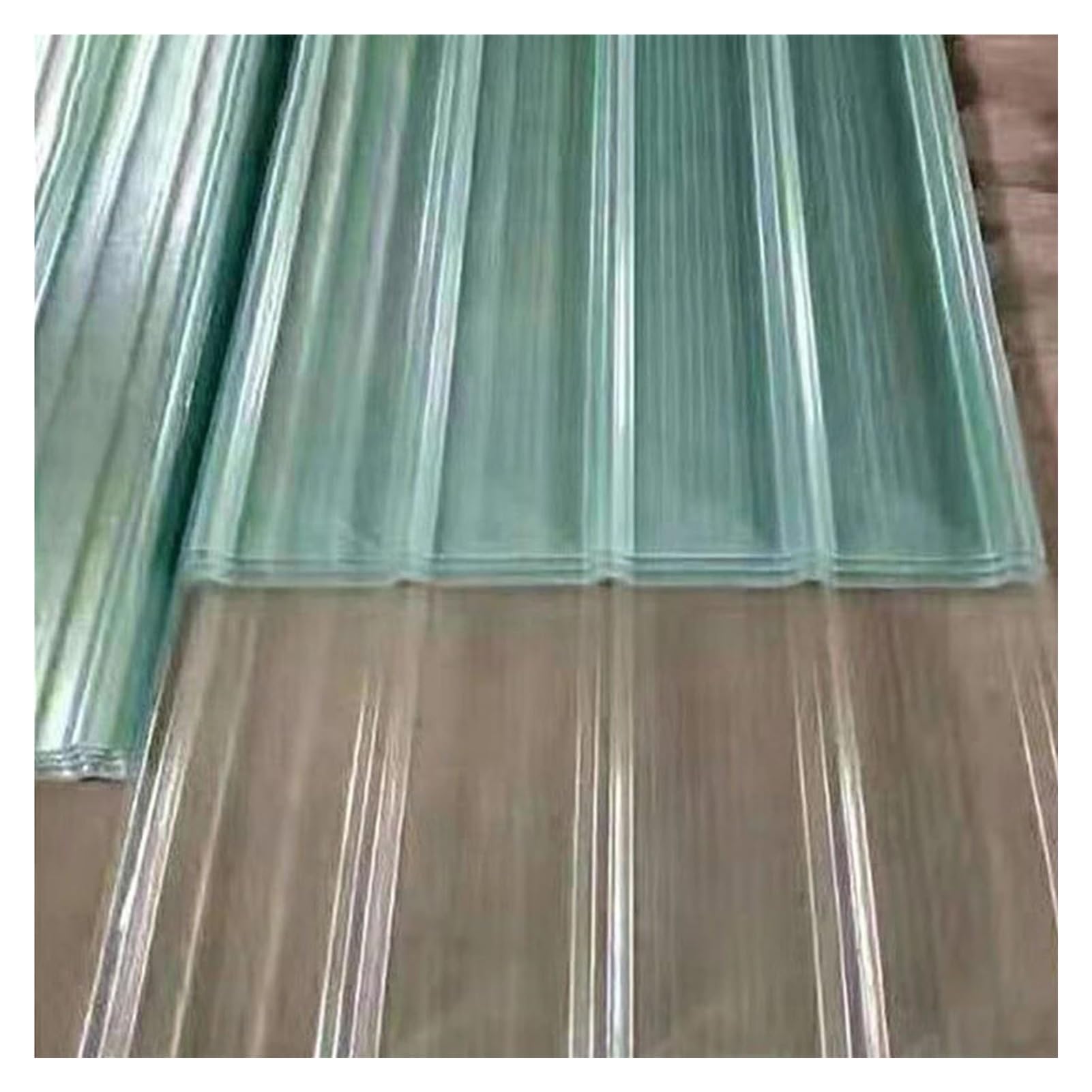 Tejas Onduladas Planchas Policarbonato Resistente a Altas Temperaturas Paneles para Techos Tabiques, Pérgolas(0.9x1.4m/2.95x4.59ft)