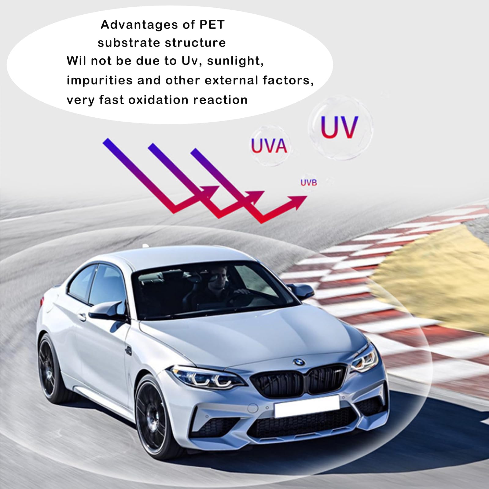 Pellicola Oscurante per Auto,50cm x 3m Pellicola Vetri Auto Oscuranti,Protezione Solare per Auto,Antigraffio per il Blocco dei Raggi UV/IR,Calore e Abbagliamento(35% VLT)