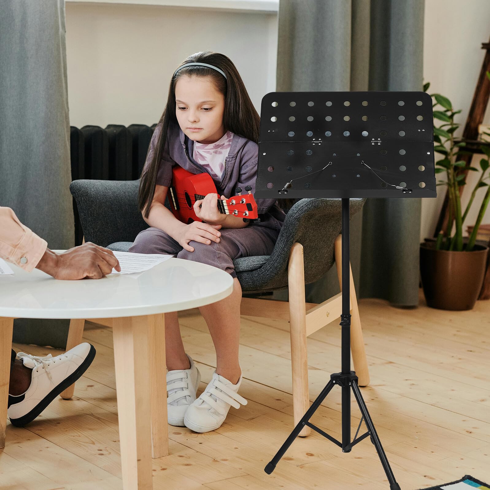 TOYANDONA Pupitre Pliable Portable Support De Partitions Avec Hauteur Réglable Pour Musiciens Piano Guitare Et Pratique