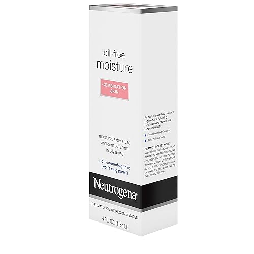 Miniatura 12 de Neutrogena Crema hidratante facial y cuello de glicerina sin aceite para piel combinada, ligera, absorbente de aceite para un mate natural suave, 4