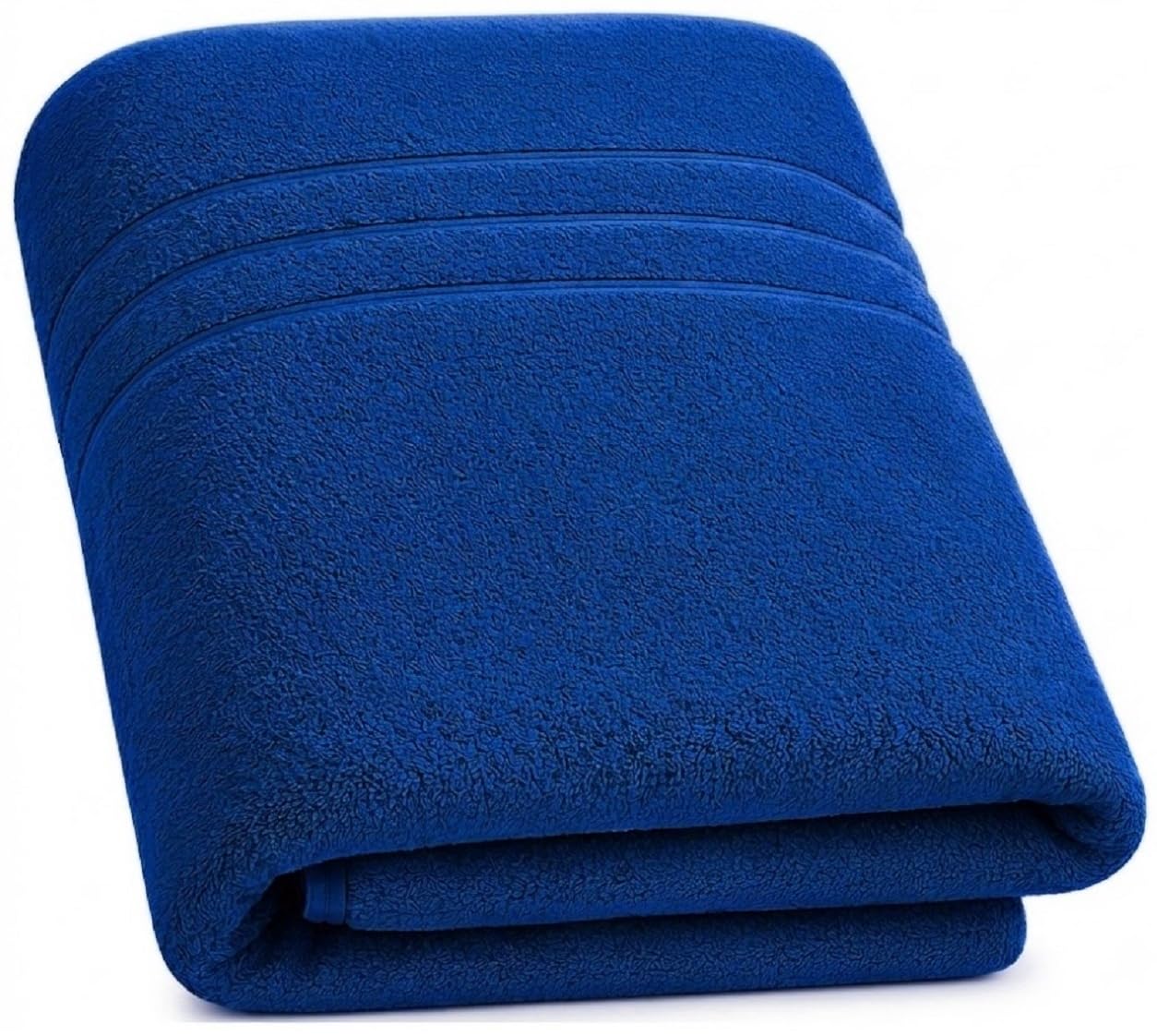 Brooks & Royce Super Jumbo Bath Sheet Towel 100x200cm Extra Large Size 100% Egyptian Cotton, 600GSM Big Soft Towels XXL Bath Sheets (Blue)