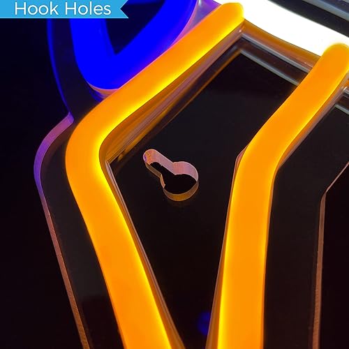 Miniatura 4 de Zelda - Letrero de neón para jugadores, luz de neón icónica para decoración de sala de juegos, regalos de Zelda, espada Z, letrero LED, espada