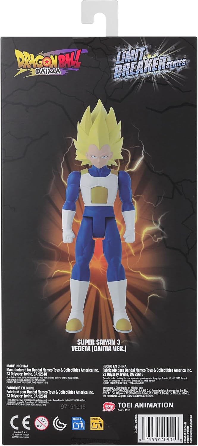 Limit Breaker Series - Dragon Ball DAIMA - Super Saiyan 3 Vegeta 12" Action Figure