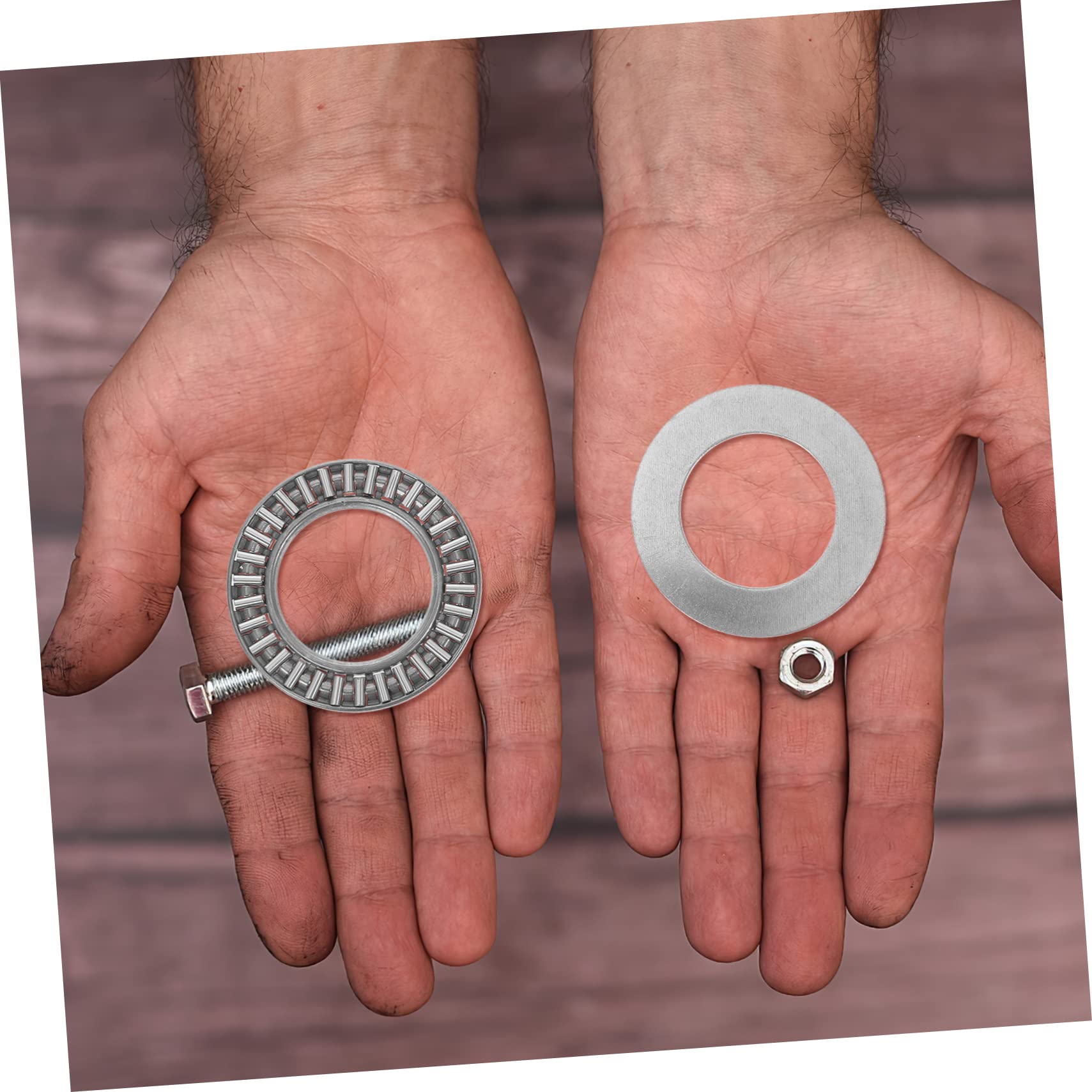 Garneck High-Temperature Material Thrust Needle Roller Bearings Axk2542 4 Sets Miniature Bearings Retainers for Machine Repair