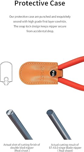 Miniatura 6 de DSPIAE 4.72 pulgadas Pro. Alicate de hoja ultra fina de un solo filo para modelos de plástico, cortes fáciles, suaves y limpios