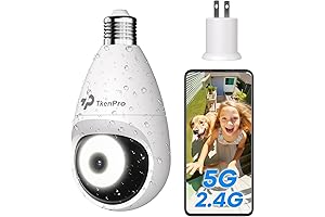 2.4GHz and 5GHz Light Bulb Security Camera: Enhance Home Surveillance with Wireless Outdoor Protection