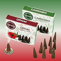 Vista 114 de TRUMIRI Incense Cones - Combo Pack of 20 Cone Incense - 10 Nag Champa + 10 Palo Santo - Insence Cones - Incense Cones Scented - Cone Incense Scents