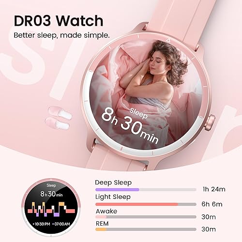 Miniatura 6 de Smart Watch for Android iOS Phones with Bluetooth Call & AI Voice, Fitness Tracker with Heart Rate, SpO2, Sleep & Activity Tracking, IP68 Waterproof