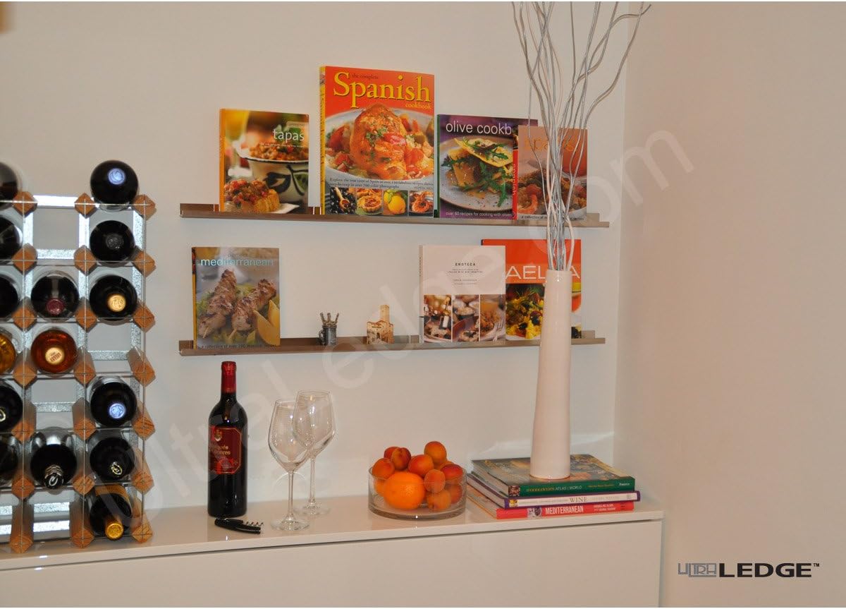 3'/36" Black Over-the-Range Shelf/Display/Ledge/Rack (3.5" deep)